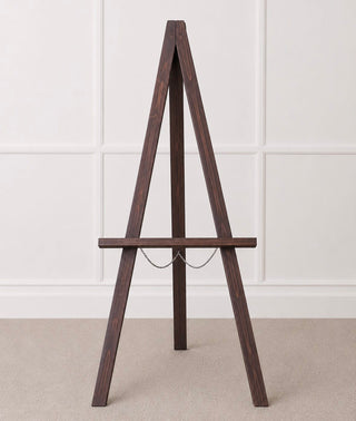 Dark Brown Wooden Easel - Rental