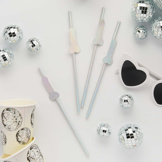 Disco D*ck Paper Straws - Pack of 16