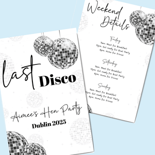 Downloadable - Last Disco Itinerary