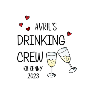 Drinking Crew Personalised Sticker
