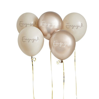 Engaged 12" Latex Balloons - Pack of 5
