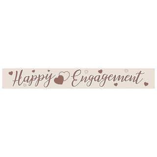 Engagement Banner - Ivory & Rose Gold