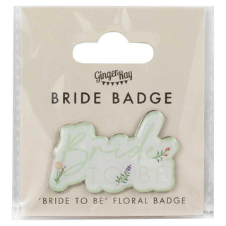 Floral Bride To Be Hen Party Badge