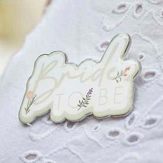 Floral Bride To Be Hen Party Badge