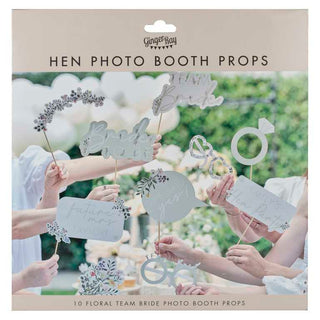 Floral Hen Party Photo Booth Props
