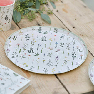 Floral Paper Plates
