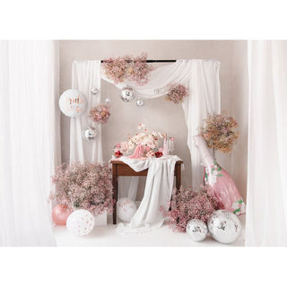 Foil Balloon, White & Rose Gold, Bride to be