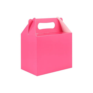 Fuchsia Party Boxes With Handles (6pk)