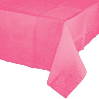 Fuschia Pink Plastic Tablecover