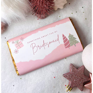 Christmas Bridal Party Galaxy Chocolate Bar