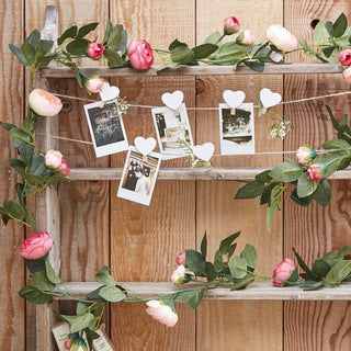 Garland - Flower Pink - Rustic Country