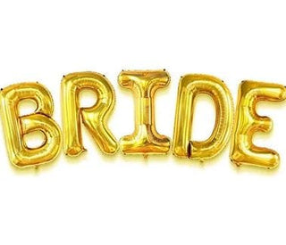 Gold Bride Letter Foil Balloons - 16inch