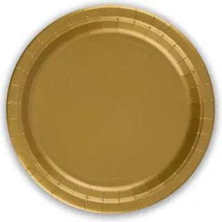 Gold Paper Plates - 8 pack