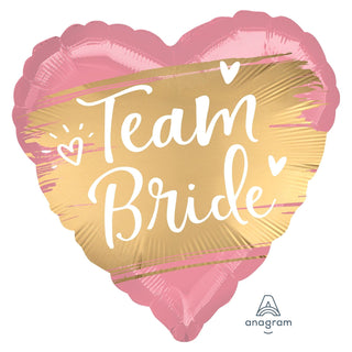 Gold Team Bride Foil Balloon