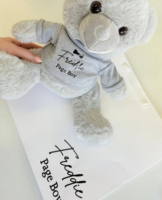 Personalised Teddy Bear - Grey