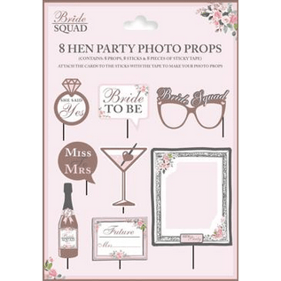 Hen Party Photo Booth Props - 8 pcs