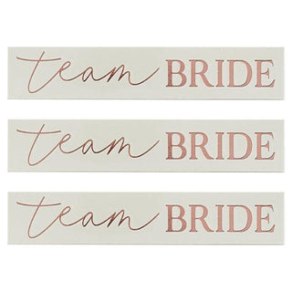 Rose Gold Team Bride Hen Party Tattoos