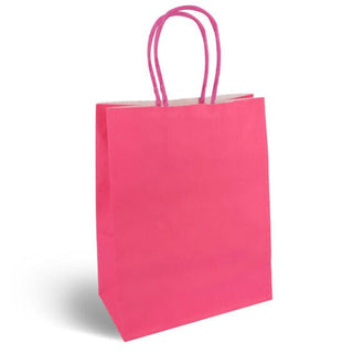 Hot Pink Paper Party Bag