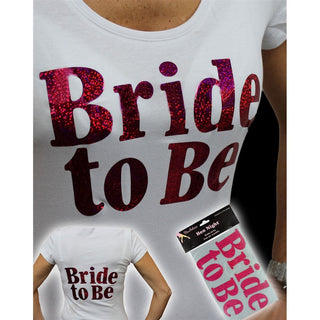 Iron on Transfer, Large Pink Bride to  be