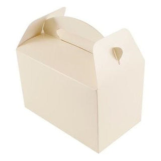 Ivory Party Boxes With Handles (6pk)