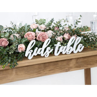 Kids Table Wooden Sign