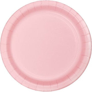 Light Pink Paper Plates 9" x 8 Plastic Free