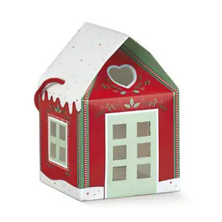 Little Christmas Snow House with Handles