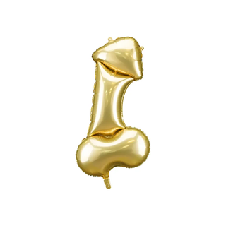 Foil Balloon Penis Gold