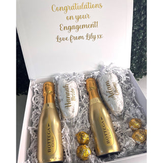 Luxury Engagement Gift Set - Pop the Bubbly Gold