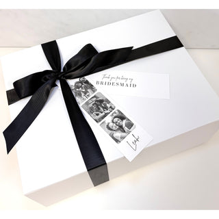 Luxe Ribbon Box with Photo Tag & Any Message