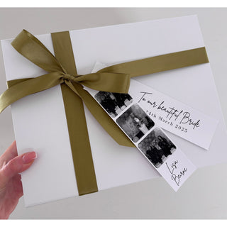 Luxe Ribbon Box with Photo Tag & Any Message