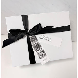 Luxe Ribbon Box with Photo Tag & Any Message
