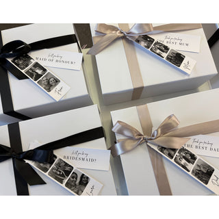Luxe Ribbon Box with Photo Tag & Any Message