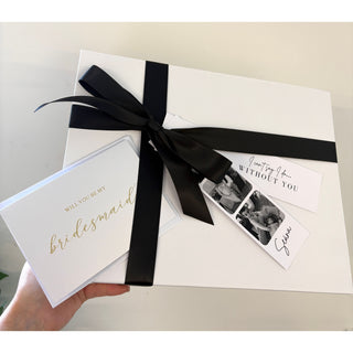 Luxe Ribbon Box with Photo Tag & Any Message