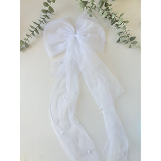 Luxury Hen Party Hair Bow with Pearl Detail