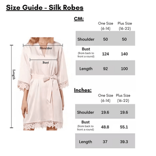 Luxury Silk Robe with Lace Trim