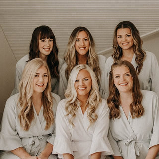 Luxury White Ruffle Silk Robe