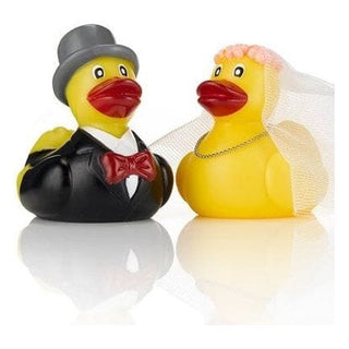 Mr & Mrs Duck Gift Box Set - Bride & Groom Rubber Ducks