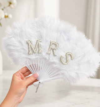 MRS Pearl Feather Fan