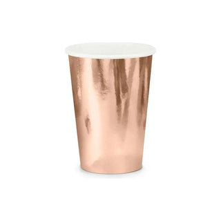 Paper cups, rose gold, 220ml