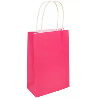 Party Bag, Hot Pink with Handles, 14Wx21Lx7Dcm