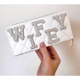 Pearl Detailed Wifey Purse