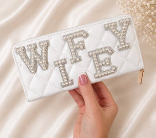 Pearl Detailed Wifey Purse