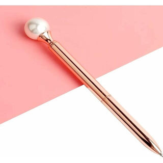 Rose Gold Pearl Top Pen