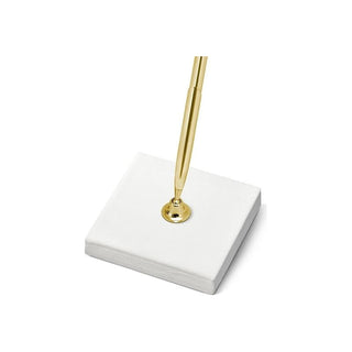 Pen Stand, Made of Pearl Cream Paper with Gold Pen