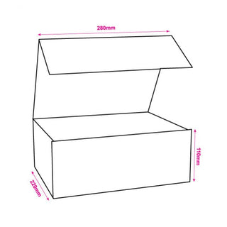 Personalised Black Gift Box with Magnetic Closure