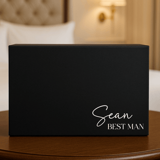 Personalised Black Gift Box with Magnetic Closure
