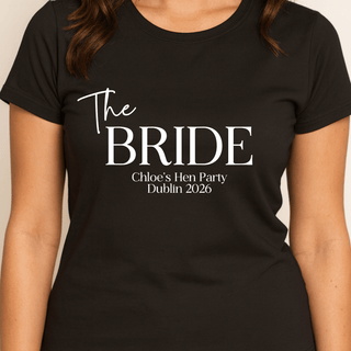 Personalised Black T-shirt - The Classic