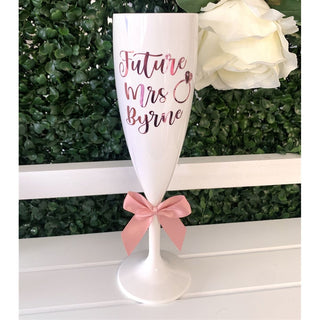 Personalised Bridal Champagne Flute - Bride to Be