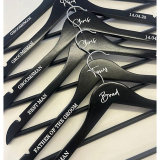 Personalised Bridal Hanger - Black